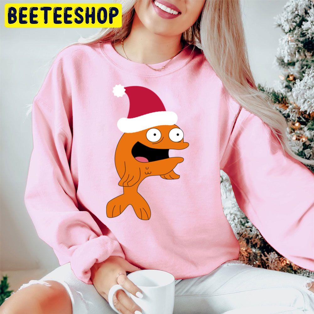 Klaus Fish Christmas Hat Trending Unisex Hoodie Klaus Fish Christmas Hat Trending Unisex Hoodie
