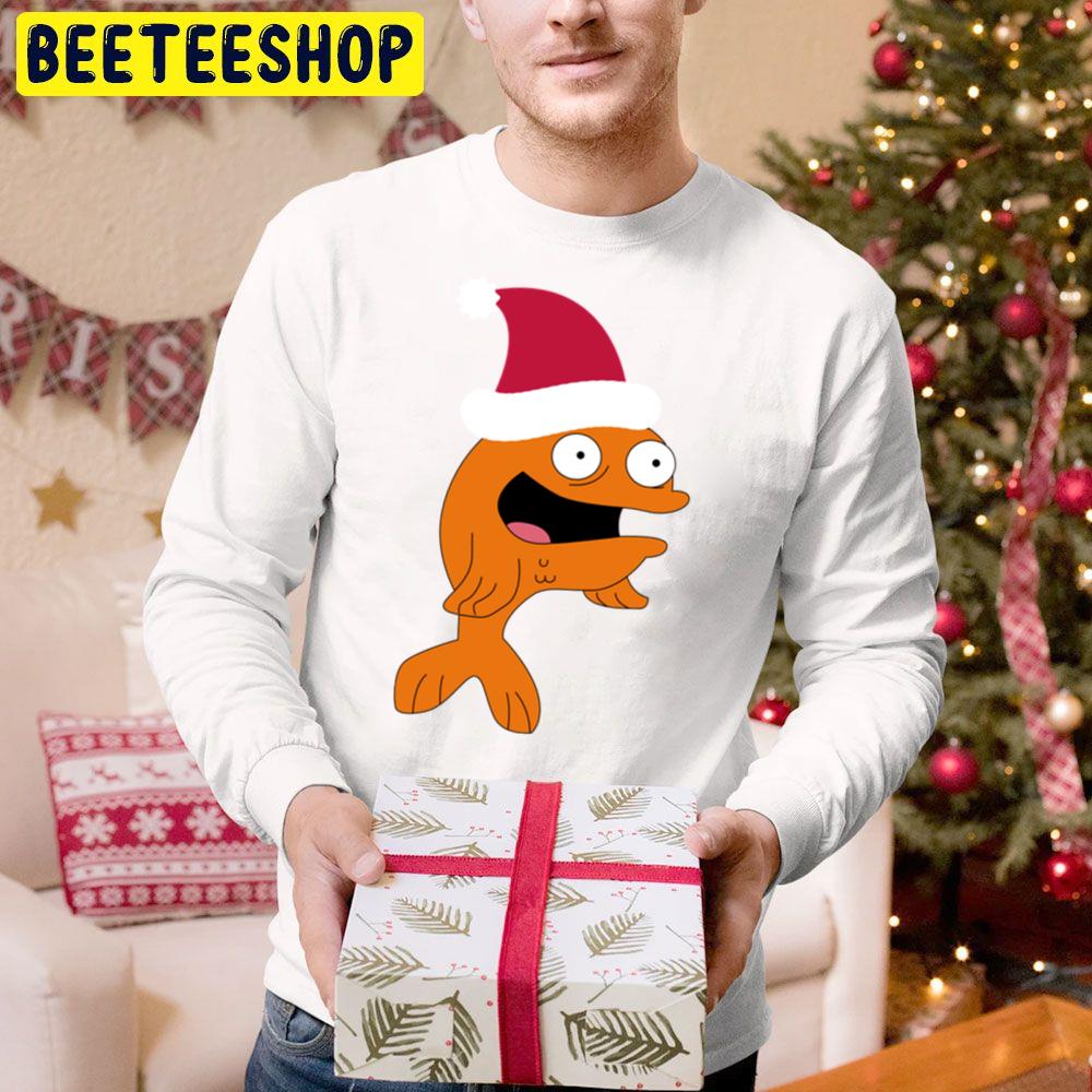 Klaus Fish Christmas Hat Trending Unisex Hoodie Klaus Fish Christmas Hat Trending Unisex Hoodie