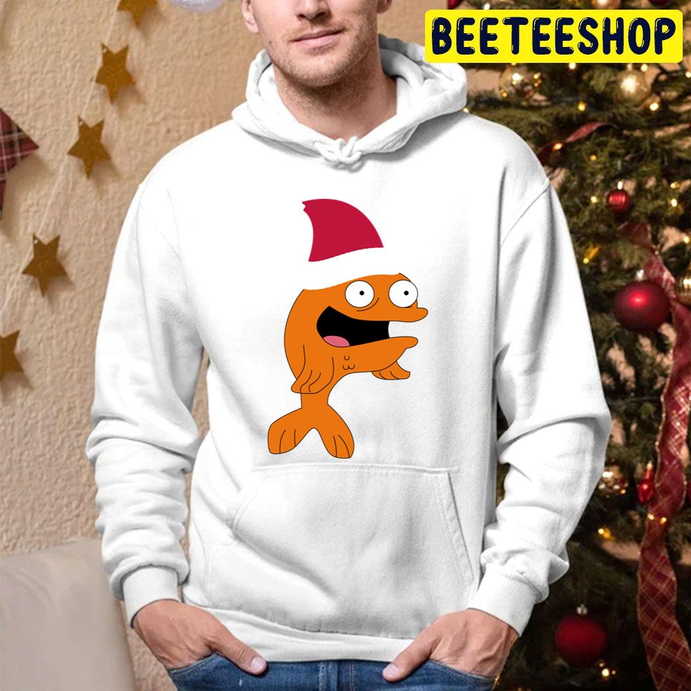 Klaus Fish Christmas Hat Trending Unisex Hoodie Klaus Fish Christmas Hat Trending Unisex Hoodie