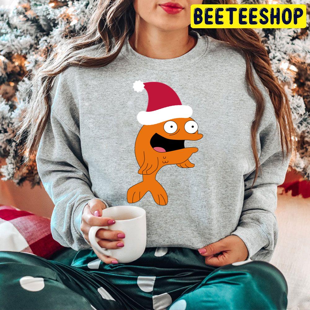 Klaus Fish Christmas Hat Trending Unisex Hoodie Klaus Fish Christmas Hat Trending Unisex Hoodie
