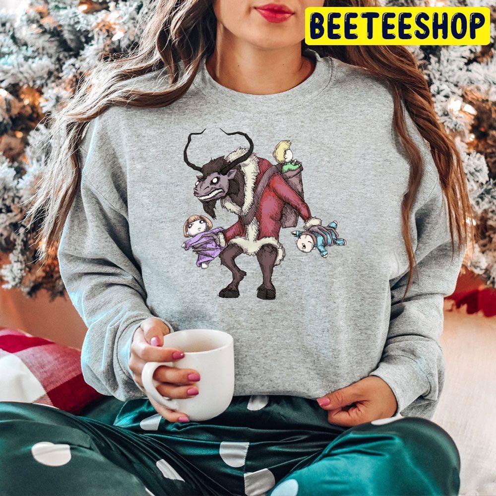 Krampus With Children Trending Unisex Hoodie Krampus With Children Trending Unisex Hoodie