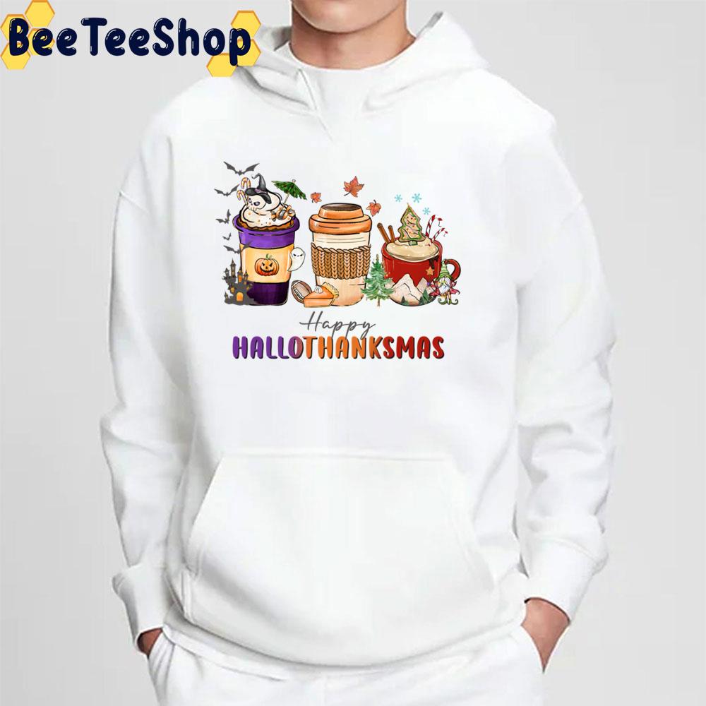 Lattle Coffee Cup Happy Hallothanksmas Retro Vintage Holidays Trending Unisex Sweatshirt Lattle Coffee Cup Happy Hallothanksmas Retro Vintage Holidays Trending Unisex Sweatshirt