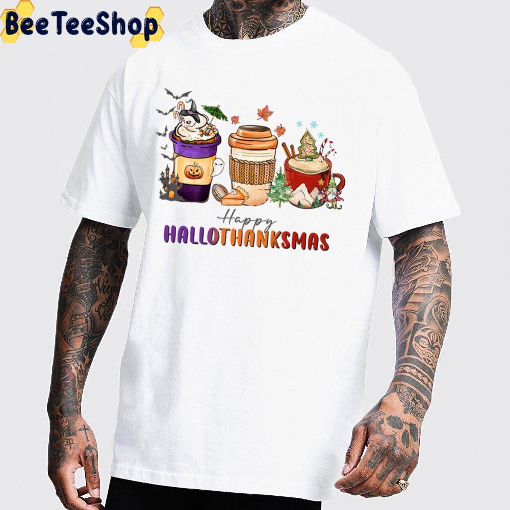 Lattle Coffee Cup Happy Hallothanksmas Retro Vintage Holidays Trending Unisex Sweatshirt Lattle Coffee Cup Happy Hallothanksmas Retro Vintage Holidays Trending Unisex Sweatshirt