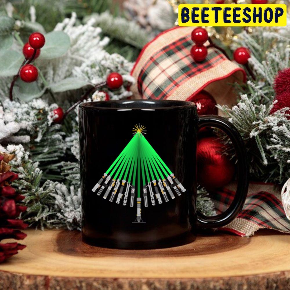 Lightsaber Star Wars Christmas Tree Trending Unisex Hoodie Lightsaber Star Wars Christmas Tree Trending Unisex Hoodie