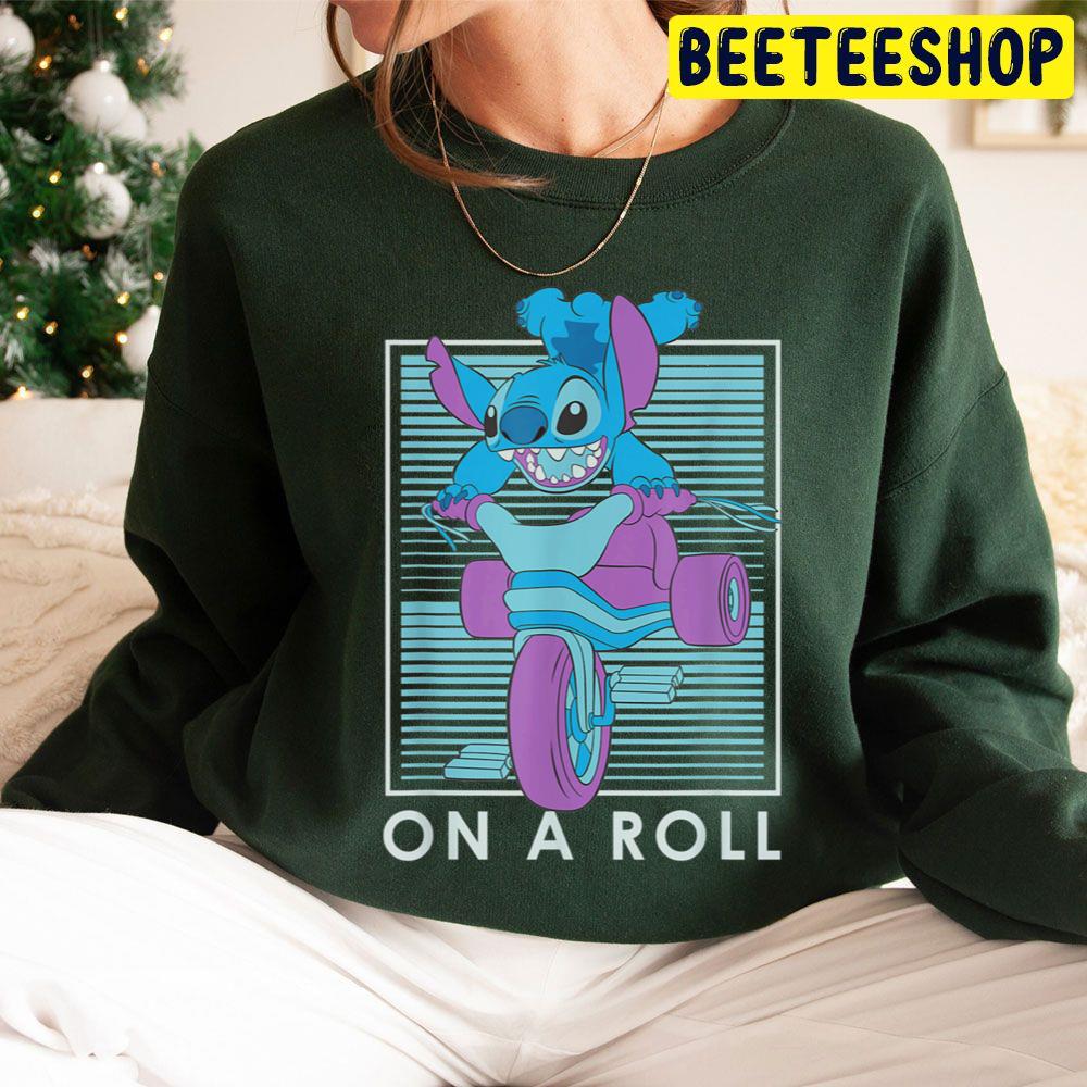Lilo And Stitch On A Roll Trending Unisex Hoodie Lilo And Stitch On A Roll Trending Unisex Hoodie