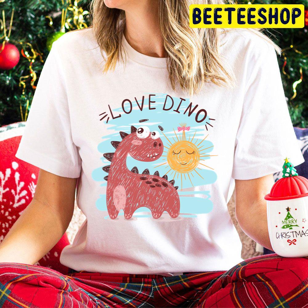 Love Dino Cute Cartoon Animals Trending Unisex Hoodie Love Dino Cute Cartoon Animals Trending Unisex Hoodie