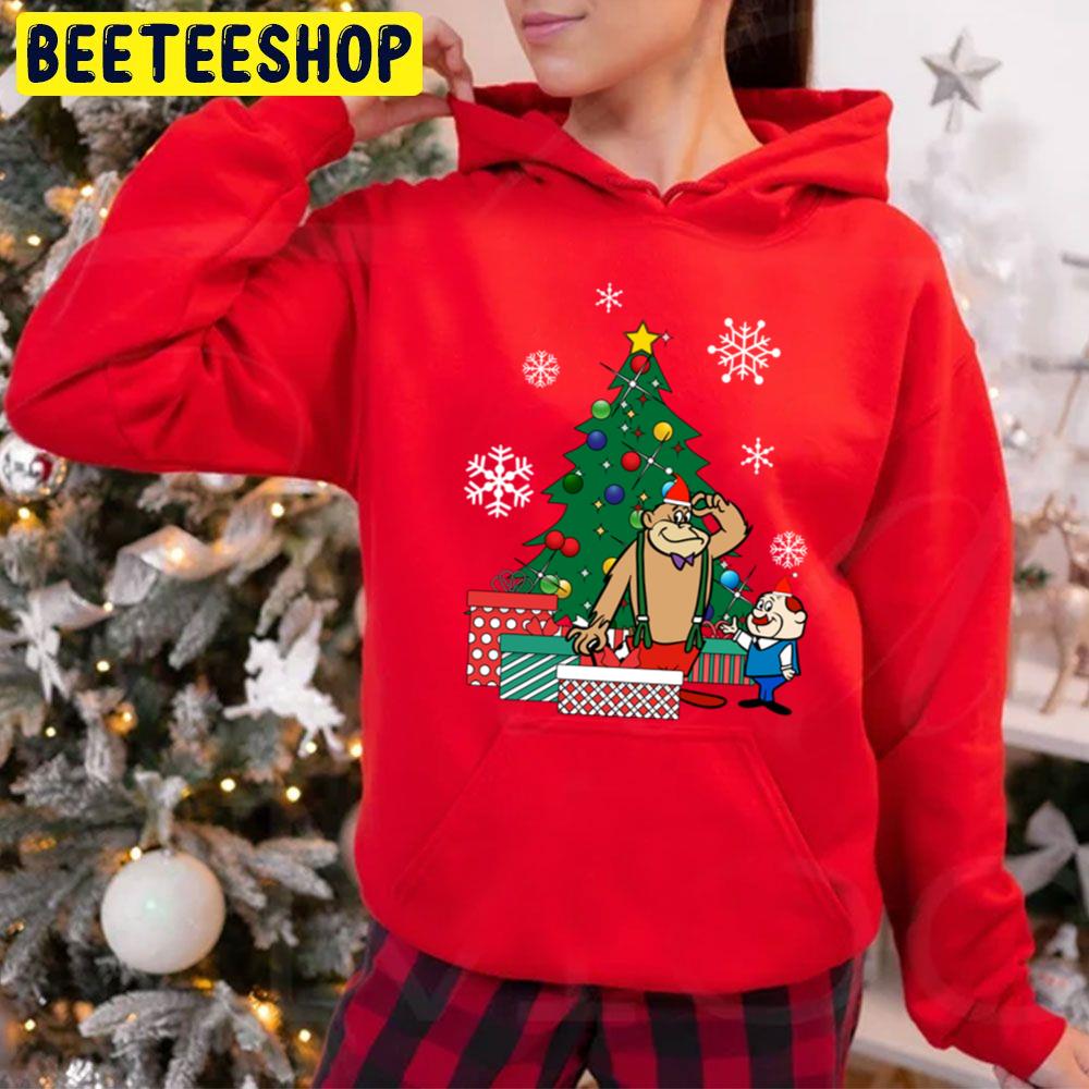 Magilla Gorilla And Mr Peebles Around The Christmas Tree Trending Unisex Hoodie Magilla Gorilla And Mr Peebles Around The Christmas Tree Trending Unisex Hoodie