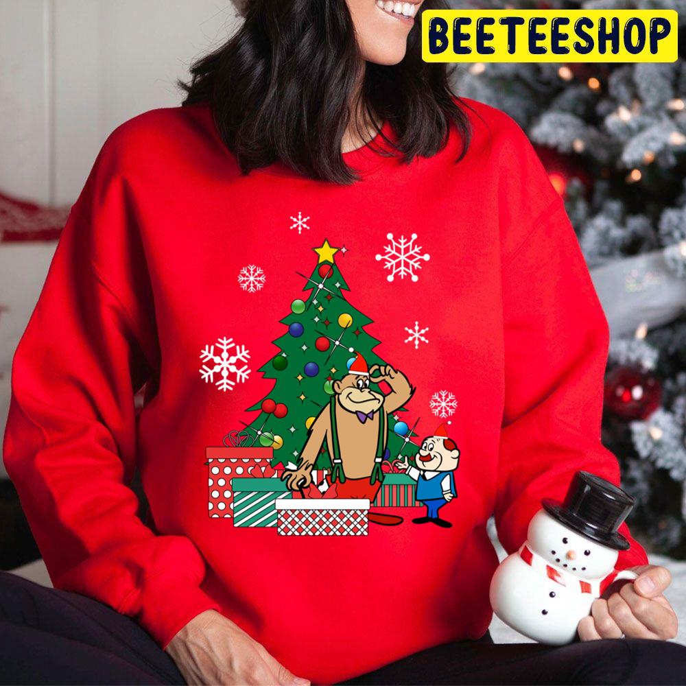 Magilla Gorilla And Mr Peebles Around The Christmas Tree Trending Unisex Hoodie Magilla Gorilla And Mr Peebles Around The Christmas Tree Trending Unisex Hoodie