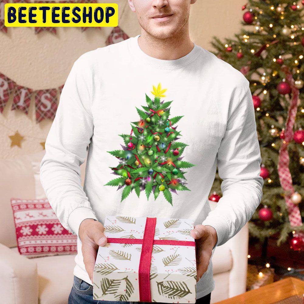 Marijuana Christmas Tree Trending Unisex Hoodie Marijuana Christmas Tree Trending Unisex Hoodie