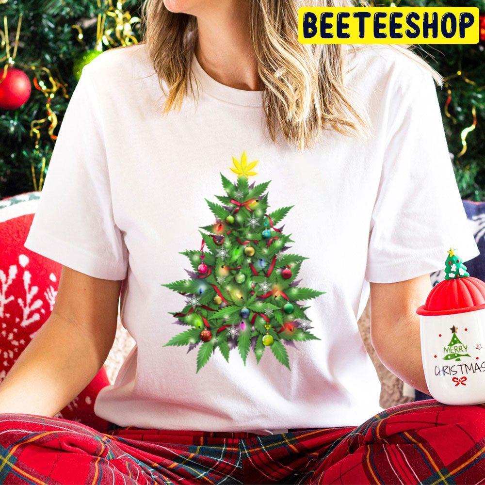 Marijuana Christmas Tree Trending Unisex Hoodie Marijuana Christmas Tree Trending Unisex Hoodie