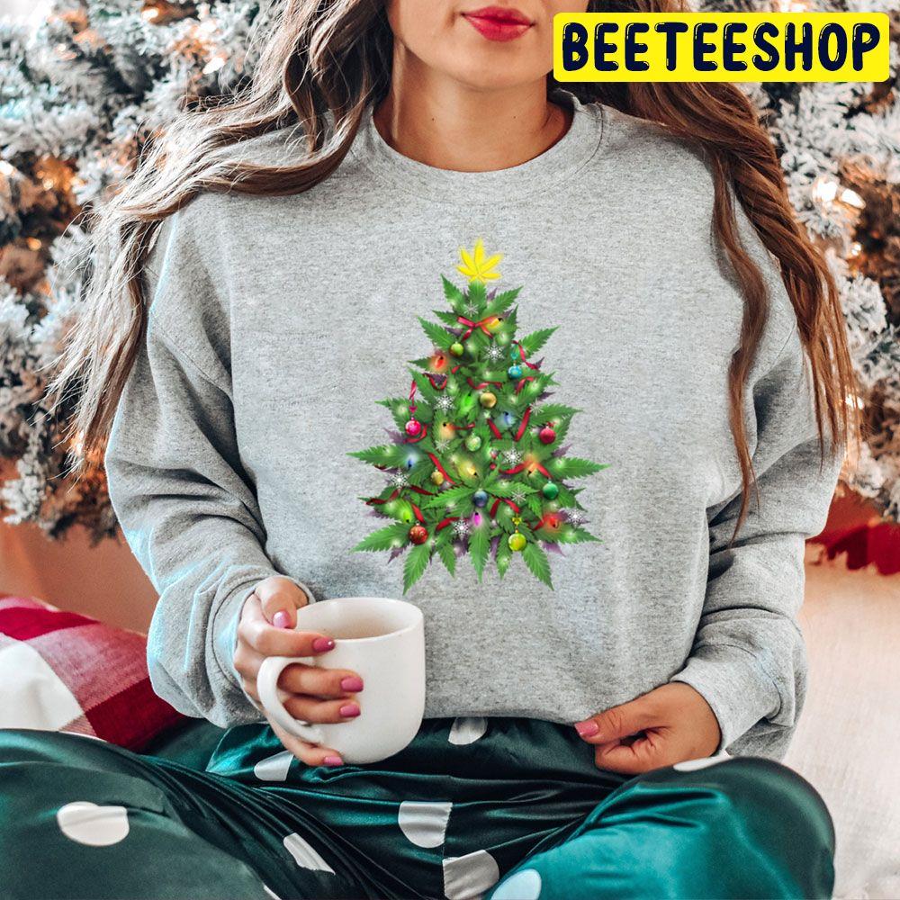 Marijuana Christmas Tree Trending Unisex Hoodie Marijuana Christmas Tree Trending Unisex Hoodie