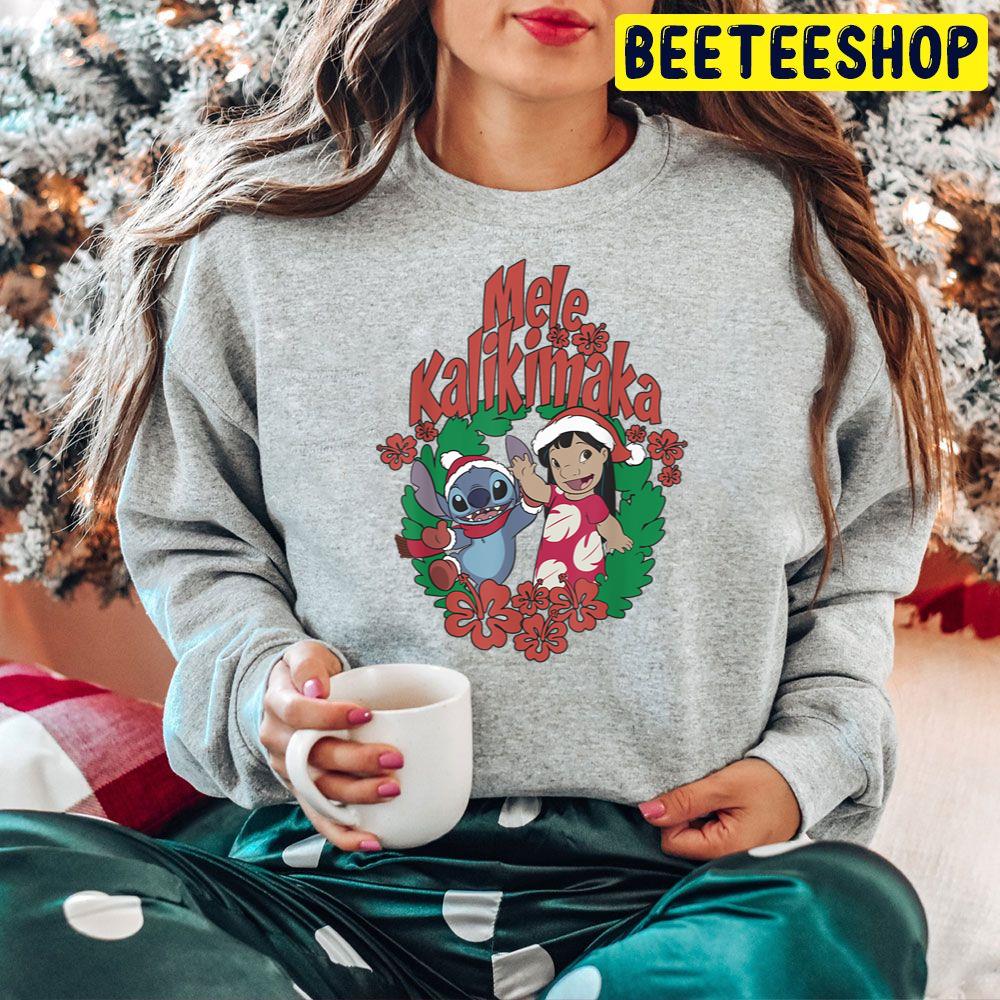 Mele Kalikimaka Lilo And Stitch Christmas Trending Unisex Hoodie Mele Kalikimaka Lilo And Stitch Christmas Trending Unisex Hoodie