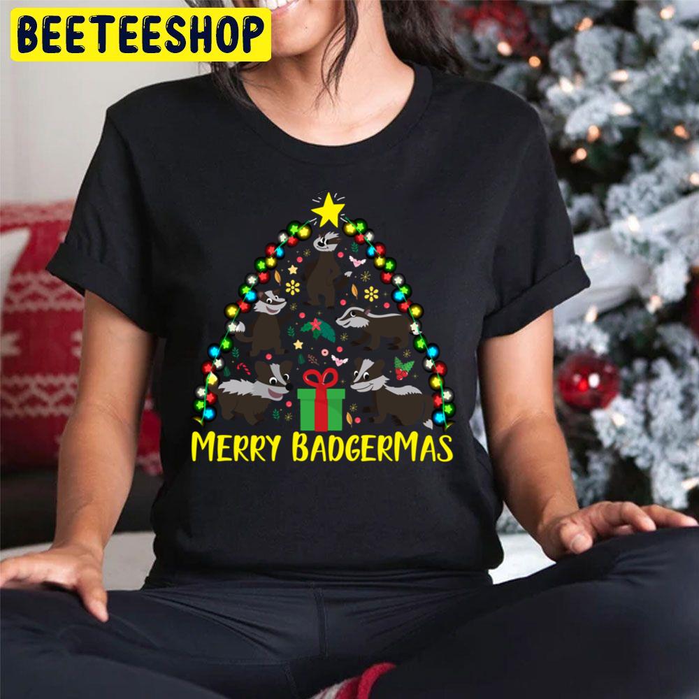 Merry Badgermas Christmas Tree Trending Unisex Hoodie Merry Badgermas Christmas Tree Trending Unisex Hoodie