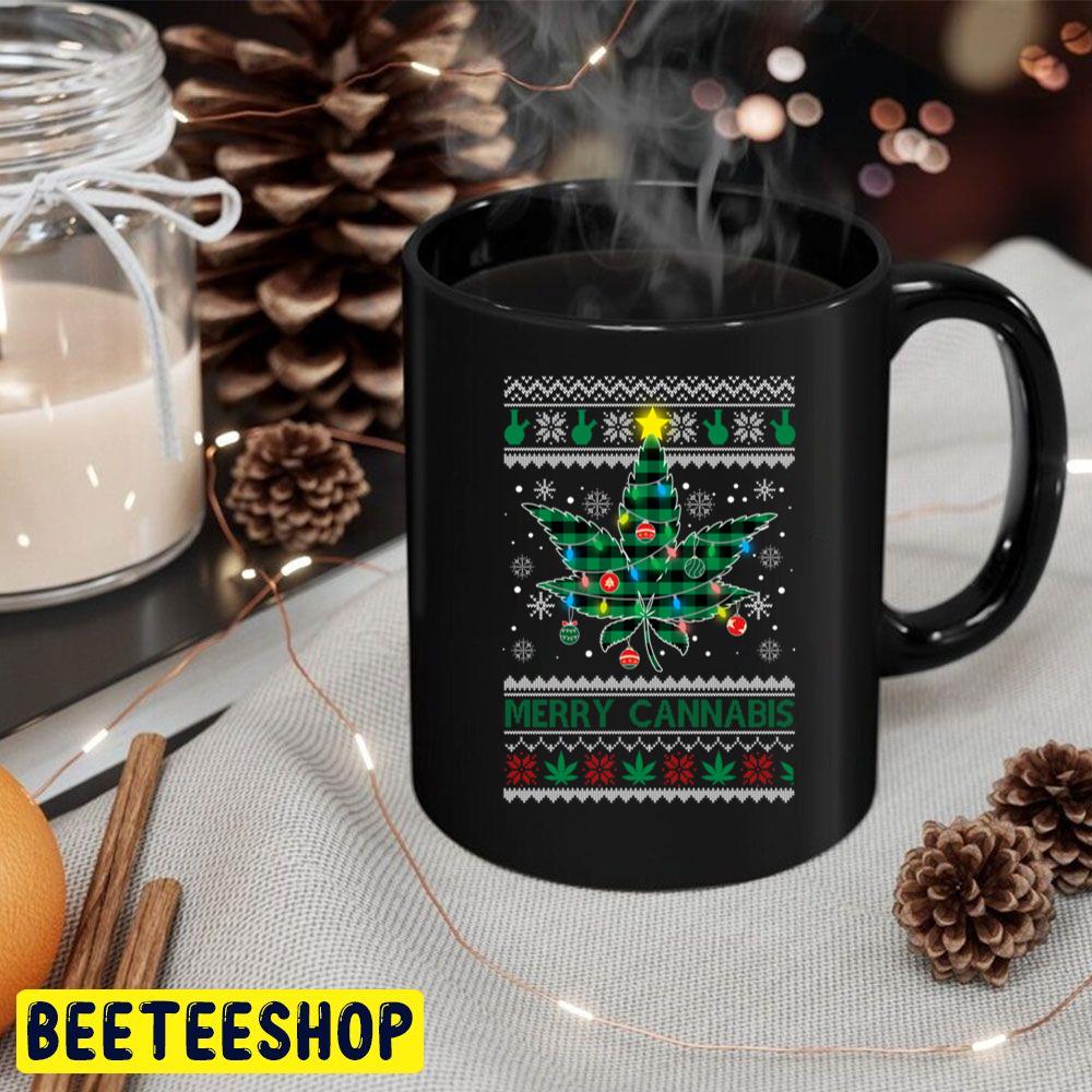 Merry Cannabis Christmas Tree Funny Weed Leaf Cannabis Xmas Trending Unisex Hoodie Merry Cannabis Christmas Tree Funny Weed Leaf Cannabis Xmas Trending Unisex Hoodie