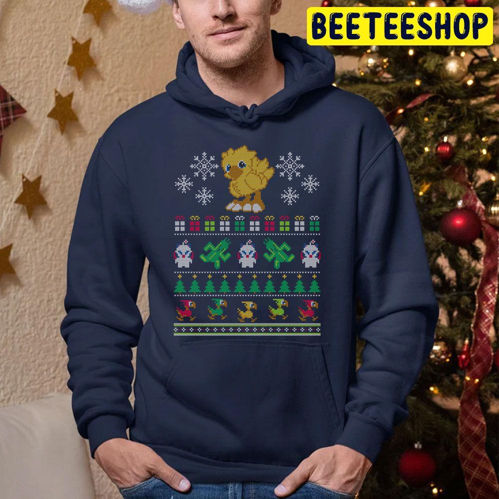 Merry Chocobo Knit Pattern Trending Unisex Hoodie Merry Chocobo Knit Pattern Trending Unisex Hoodie