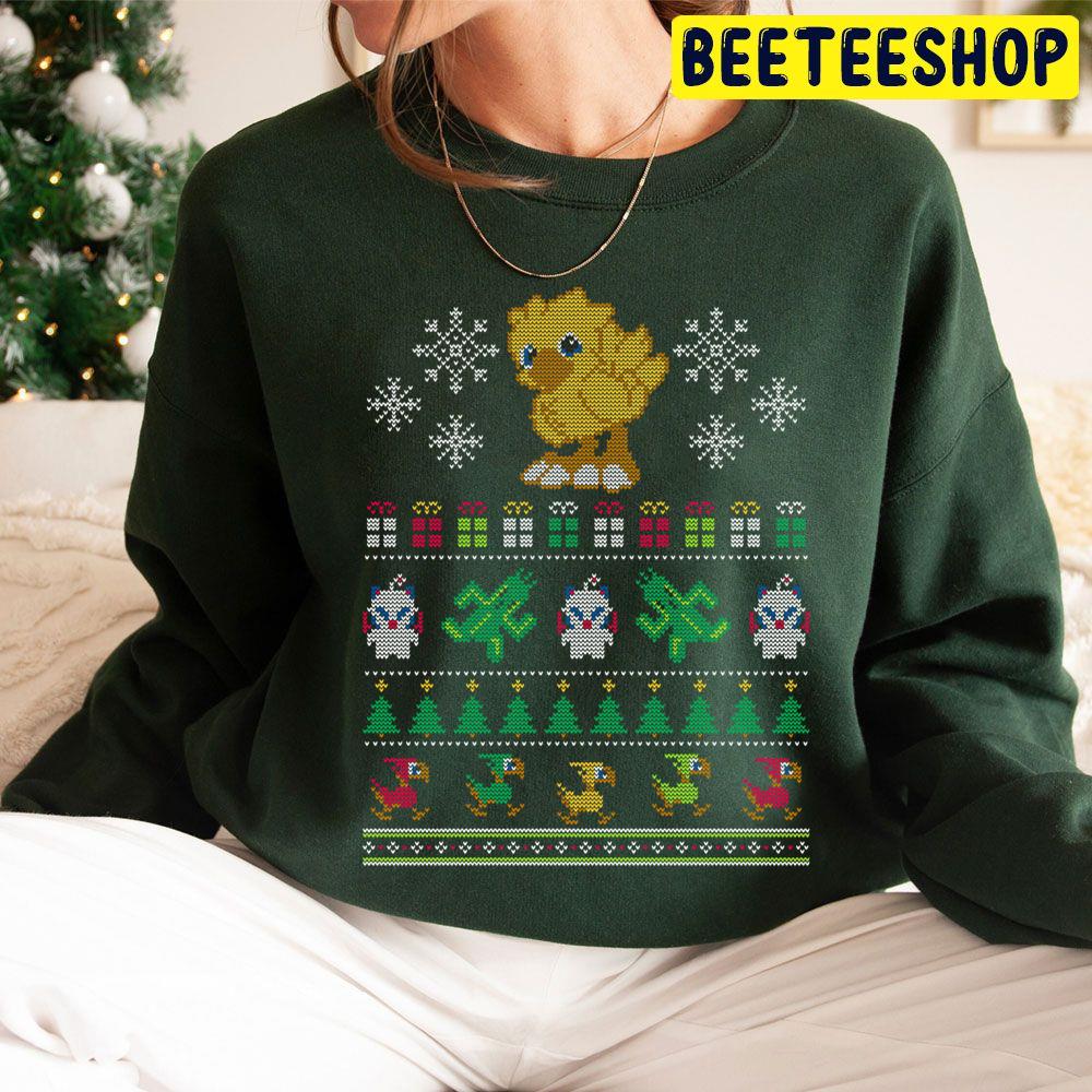 Merry Chocobo Knit Pattern Trending Unisex Hoodie Merry Chocobo Knit Pattern Trending Unisex Hoodie