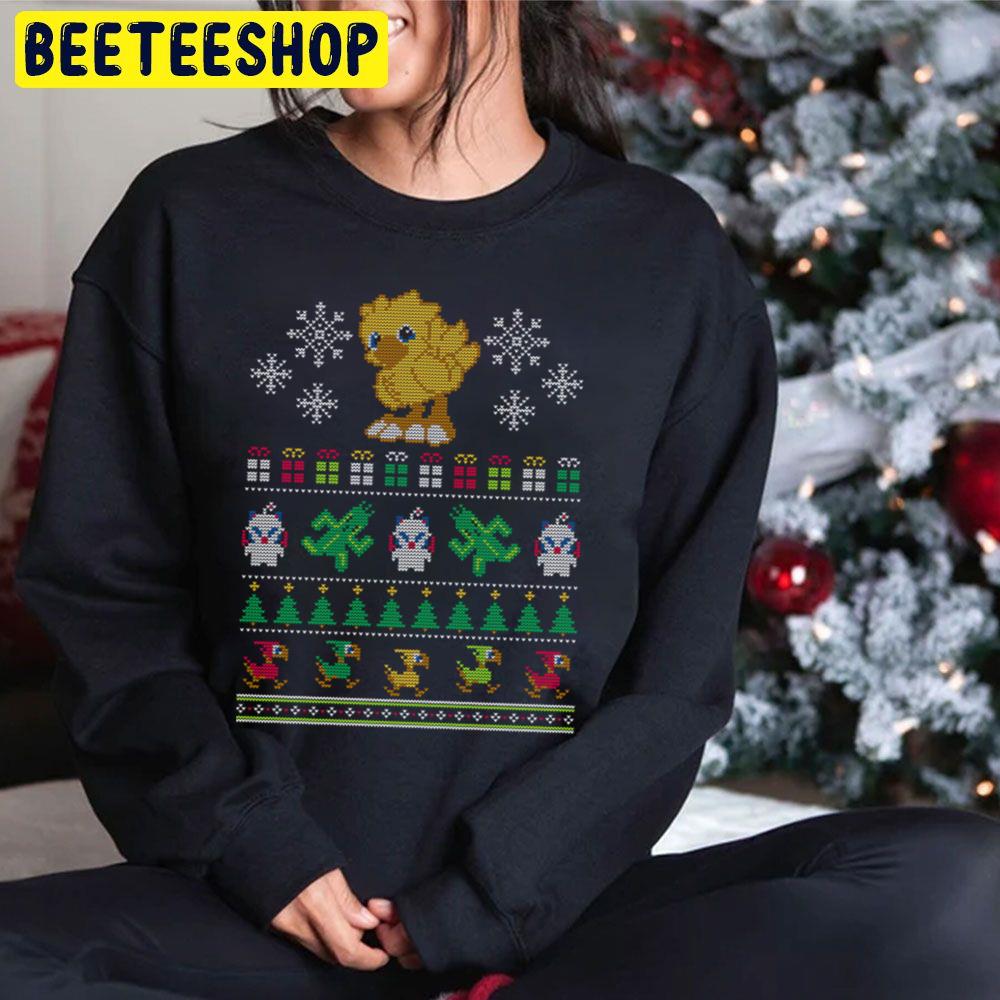 Merry Chocobo Knit Pattern Trending Unisex Hoodie Merry Chocobo Knit Pattern Trending Unisex Hoodie