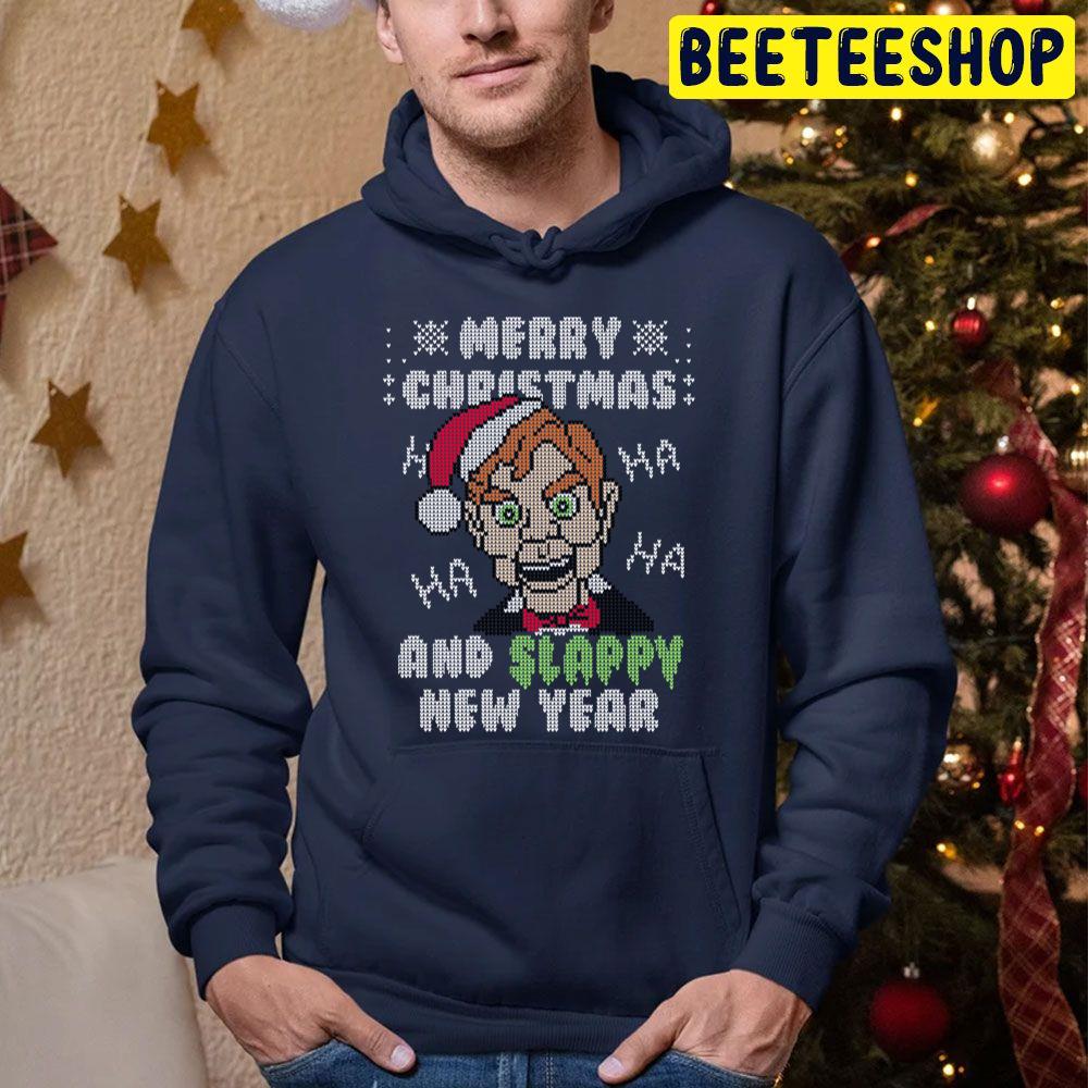 Merry Christmas And Slappy New Year Trending Unisex Hoodie Merry Christmas And Slappy New Year Trending Unisex Hoodie
