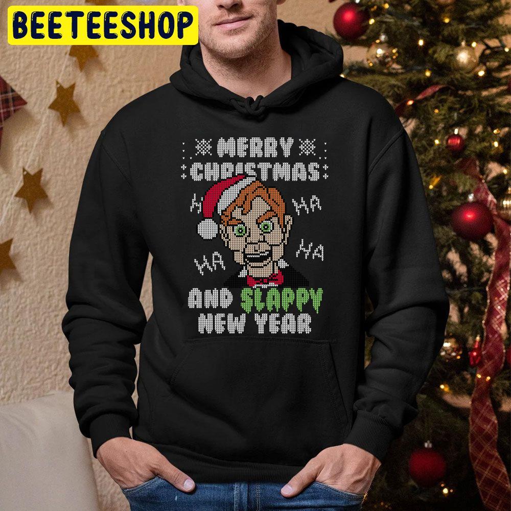 Merry Christmas And Slappy New Year Trending Unisex Hoodie Merry Christmas And Slappy New Year Trending Unisex Hoodie
