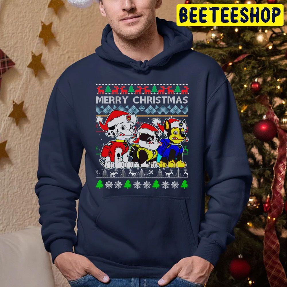 Merry Christmas Call The Paw Patrol Team Trending Unisex Hoodie Merry Christmas Call The Paw Patrol Team Trending Unisex Hoodie