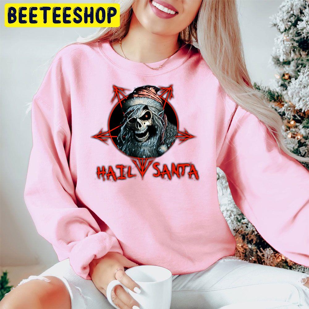 Merry Christmas Hail Santa Trending Unisex Hoodie Merry Christmas Hail Santa Trending Unisex Hoodie