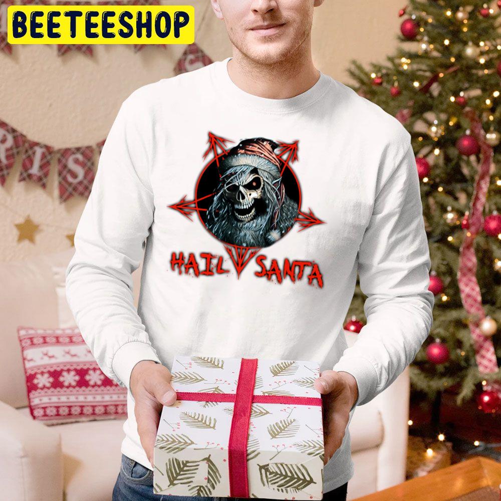 Merry Christmas Hail Santa Trending Unisex Hoodie Merry Christmas Hail Santa Trending Unisex Hoodie