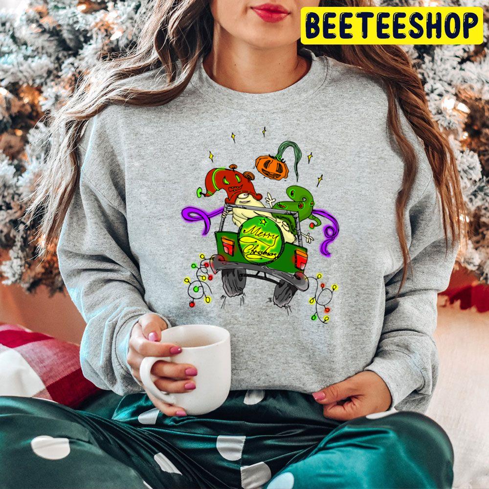 Merry Christmas Jeep Gnome Trending Unisex Hoodie Merry Christmas Jeep Gnome Trending Unisex Hoodie