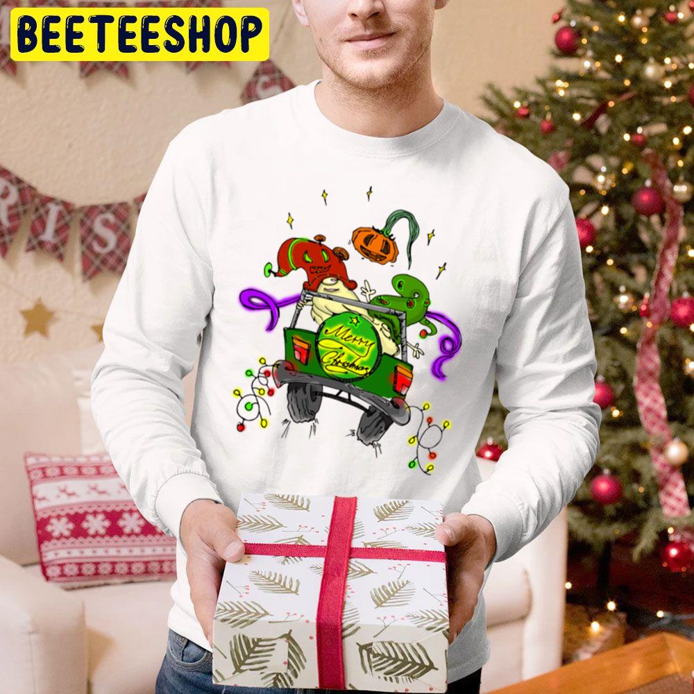 Merry Christmas Jeep Gnome Trending Unisex Hoodie Merry Christmas Jeep Gnome Trending Unisex Hoodie