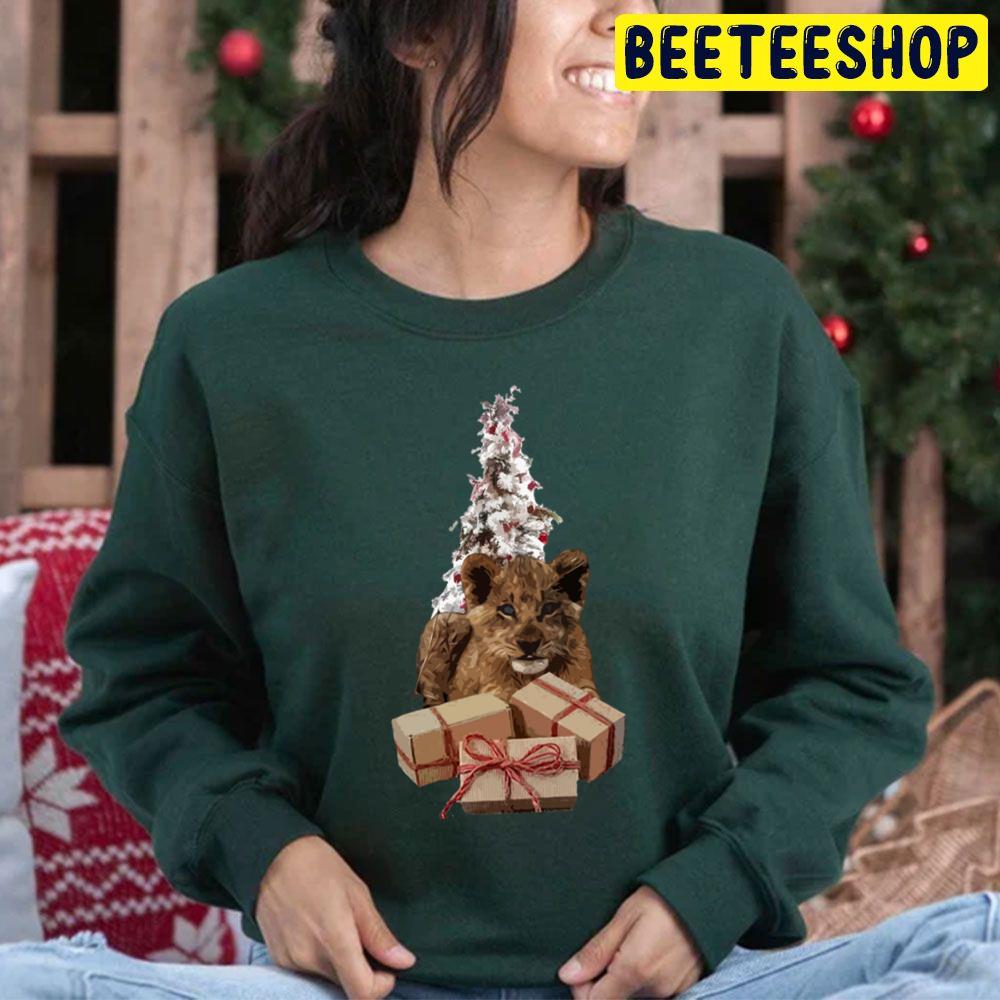 Merry Christmas Lion Cub Simba Trending Unisex Hoodie Merry Christmas Lion Cub Simba Trending Unisex Hoodie