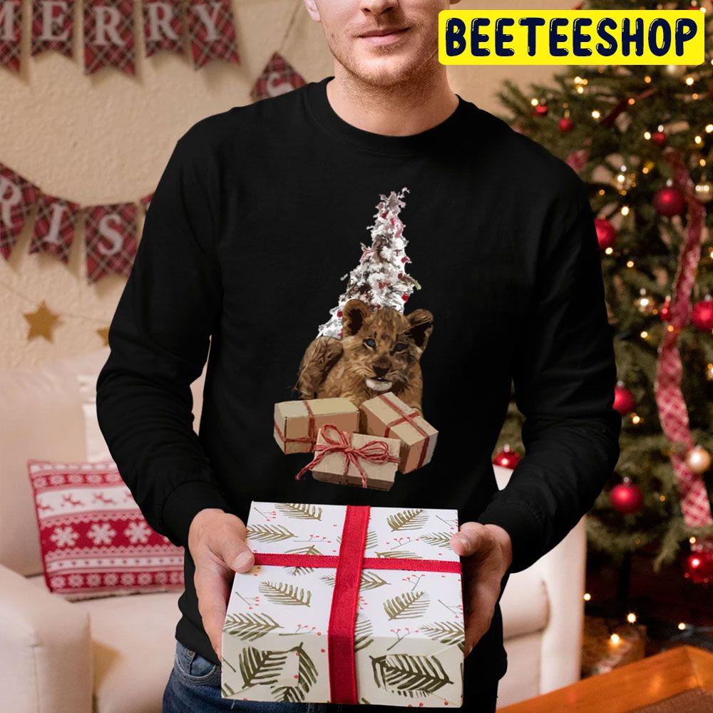 Merry Christmas Lion Cub Simba Trending Unisex Hoodie Merry Christmas Lion Cub Simba Trending Unisex Hoodie