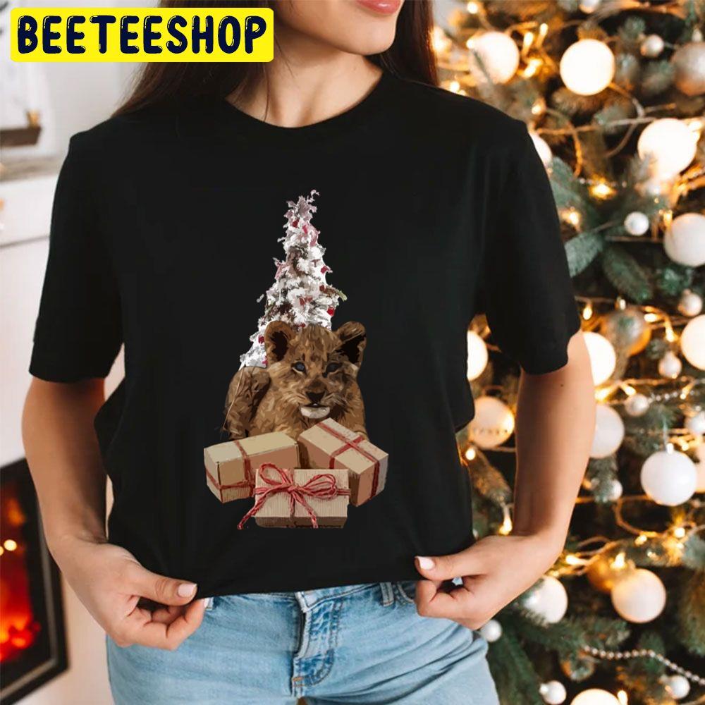 Merry Christmas Lion Cub Simba Trending Unisex Hoodie Merry Christmas Lion Cub Simba Trending Unisex Hoodie
