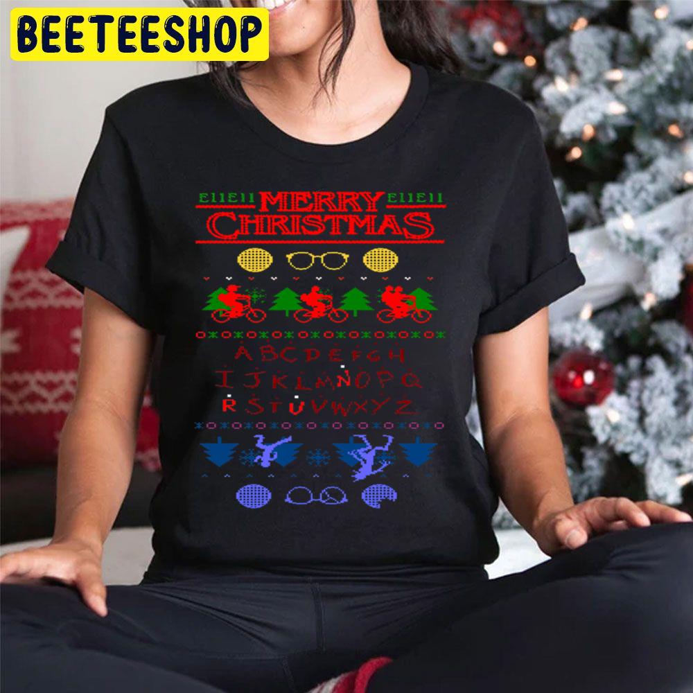 Merry Christmas Stranger Things 4 Trending Unisex Hoodie Merry Christmas Stranger Things 4 Trending Unisex Hoodie