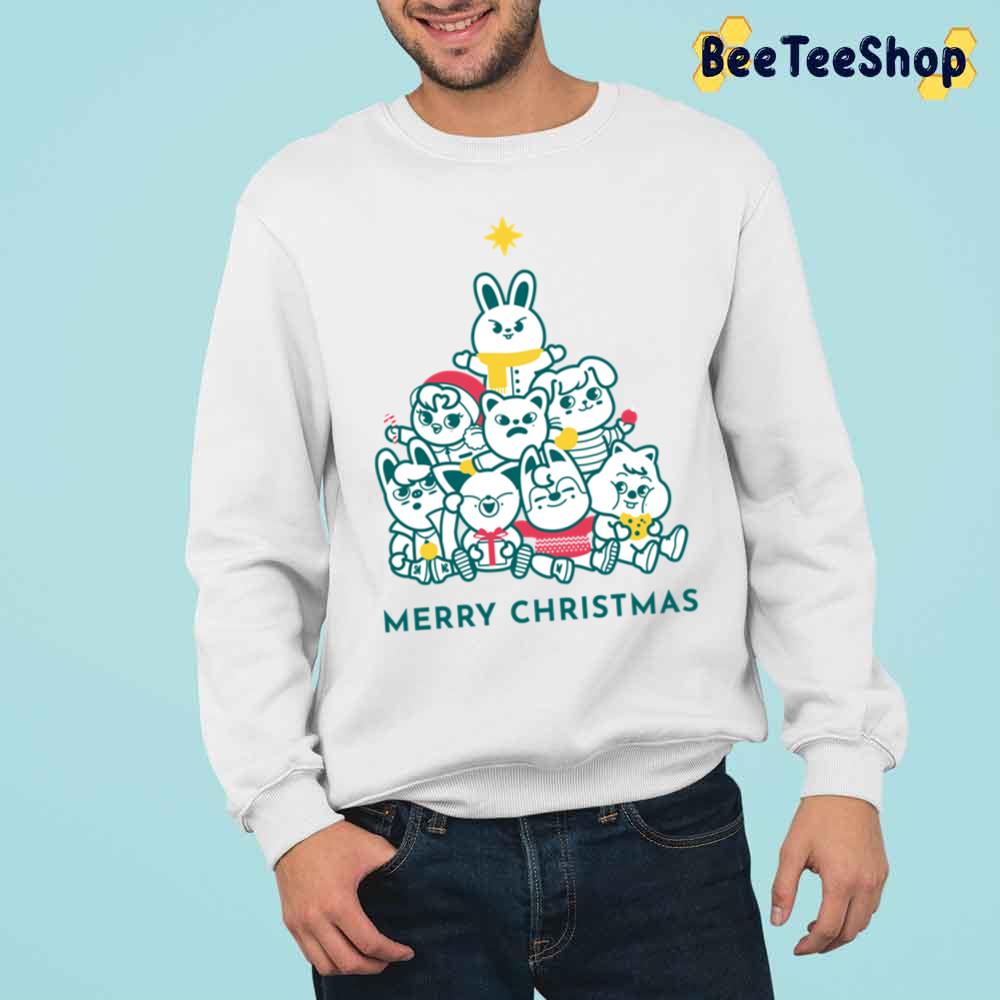 Merry Christmas Stray Kids Skzoo Trending Unisex Sweatshirt Merry Christmas Stray Kids Skzoo Trending Unisex Sweatshirt
