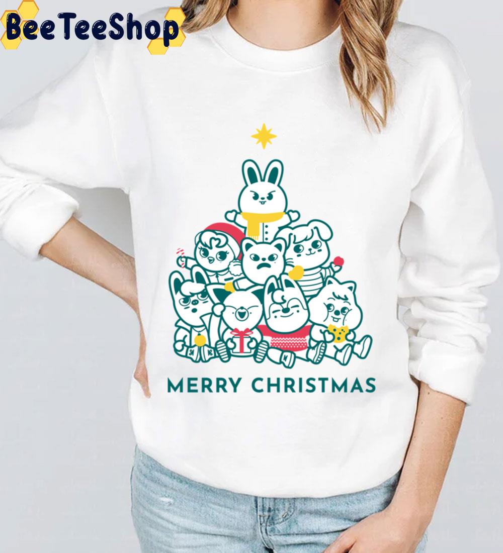 Merry Christmas Stray Kids Skzoo Trending Unisex Sweatshirt Merry Christmas Stray Kids Skzoo Trending Unisex Sweatshirt