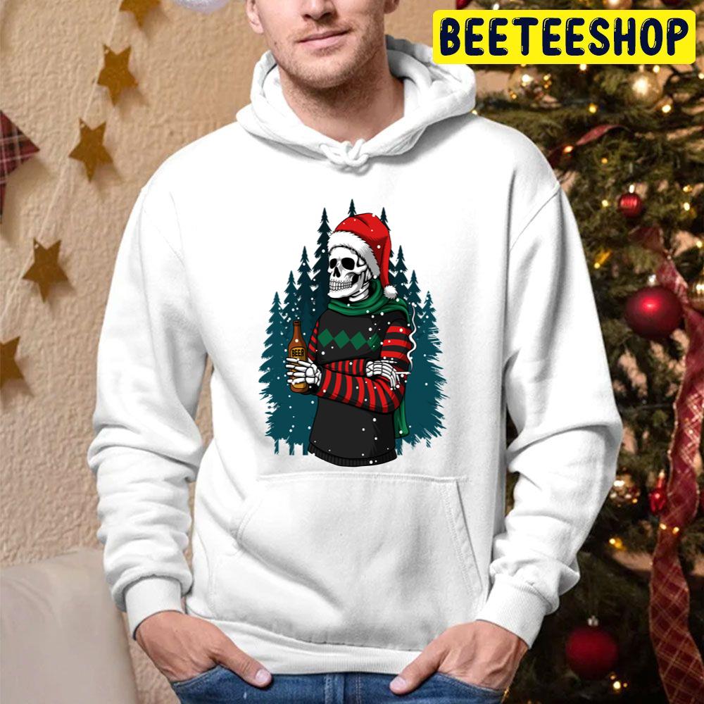 Merry Christmas Winter Skull Trending Unisex Hoodie Merry Christmas Winter Skull Trending Unisex Hoodie