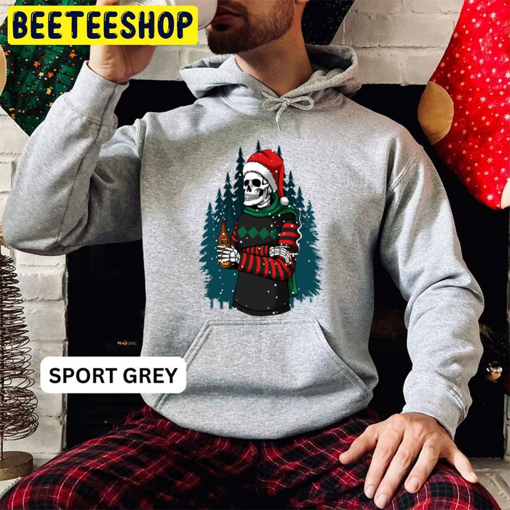 Merry Christmas Winter Skull Trending Unisex Hoodie Merry Christmas Winter Skull Trending Unisex Hoodie