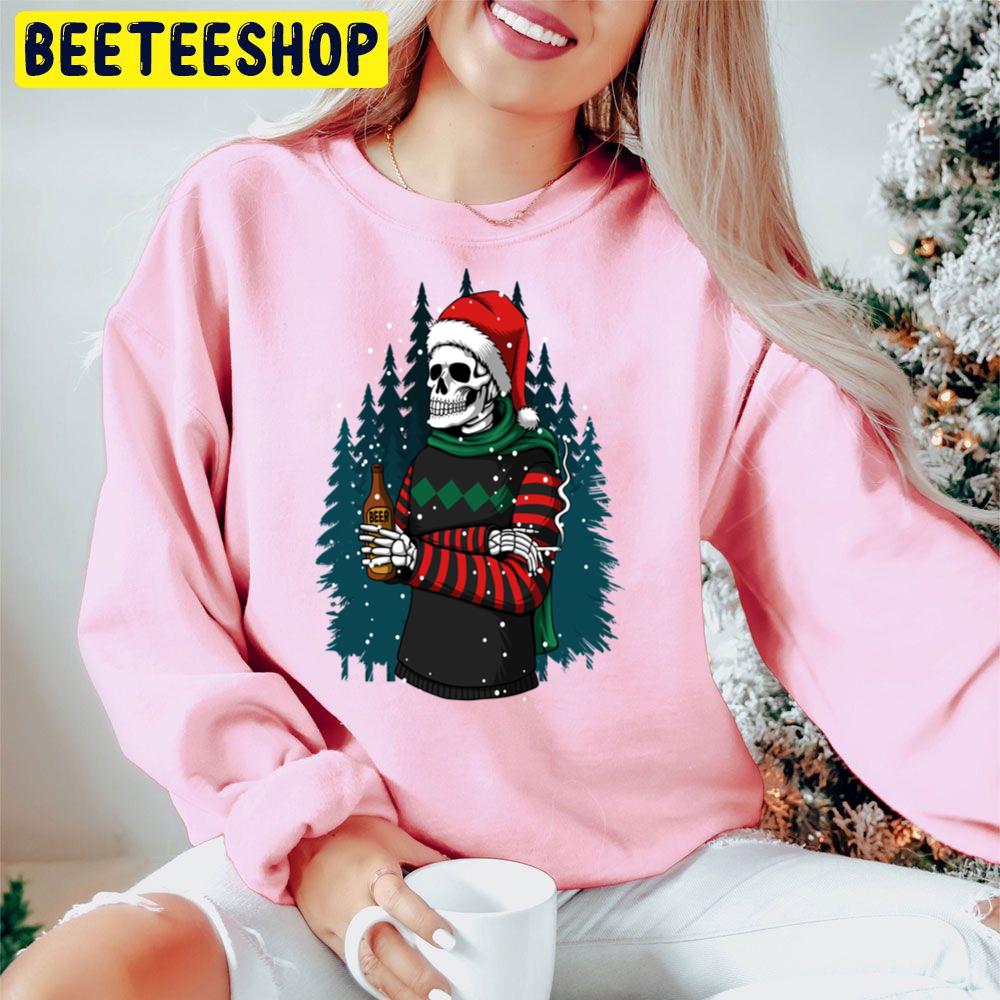 Merry Christmas Winter Skull Trending Unisex Hoodie Merry Christmas Winter Skull Trending Unisex Hoodie