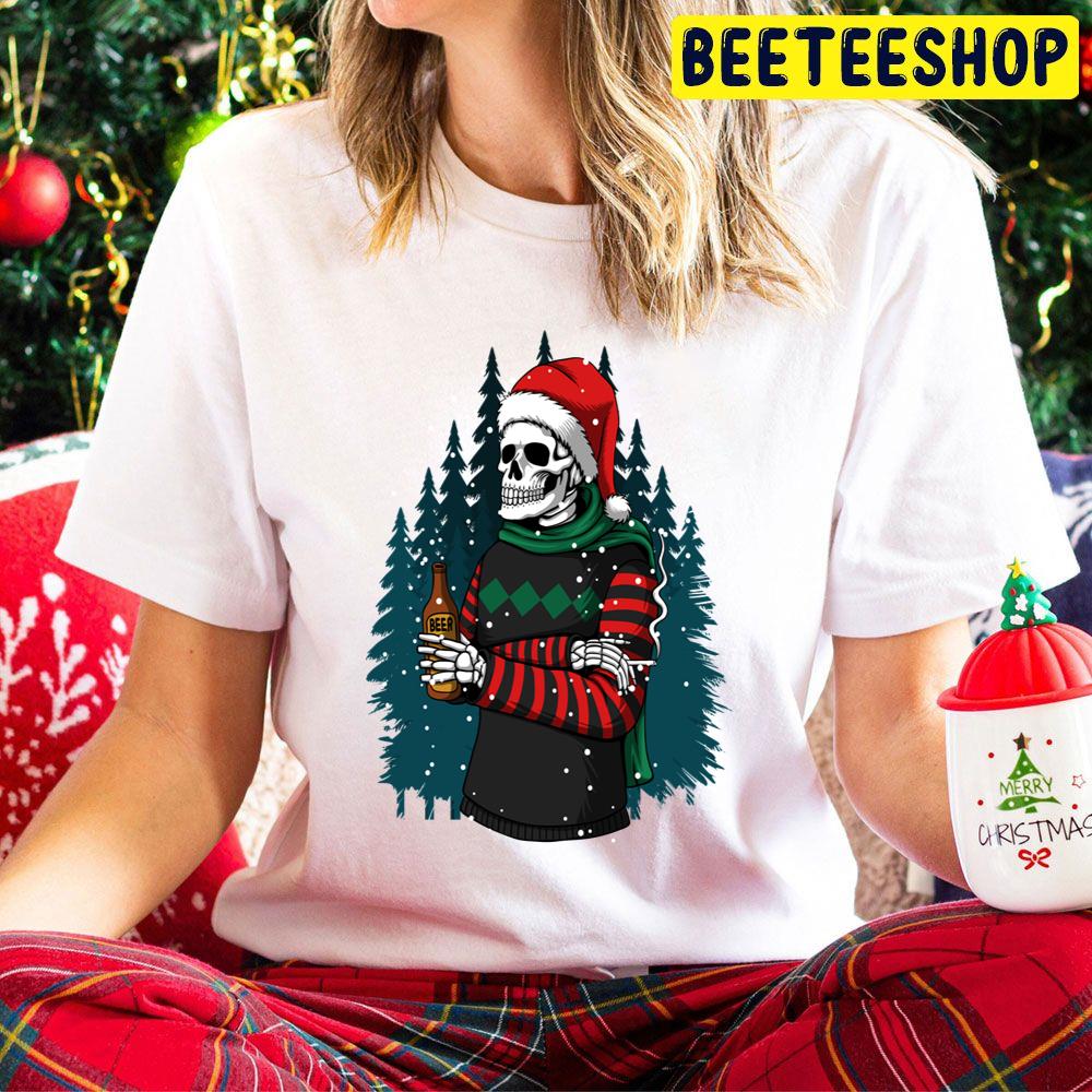 Merry Christmas Winter Skull Trending Unisex Hoodie Merry Christmas Winter Skull Trending Unisex Hoodie