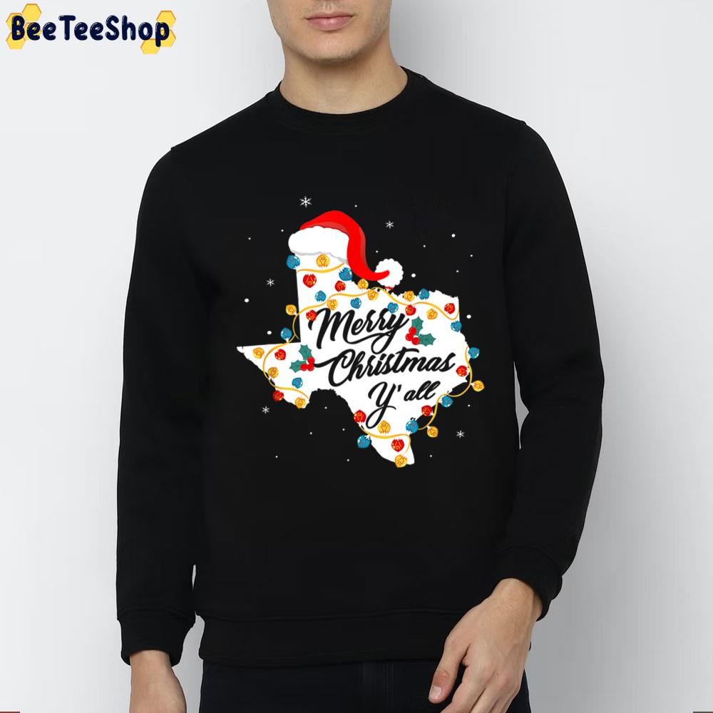 Merry Christmas Yall Taxas Map Trending Unisex Sweatshirt Merry Christmas Yall Taxas Map Trending Unisex Sweatshirt