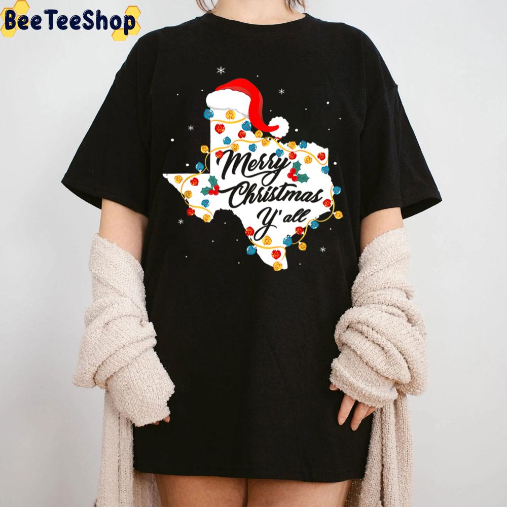 Merry Christmas Yall Taxas Map Trending Unisex Sweatshirt Merry Christmas Yall Taxas Map Trending Unisex Sweatshirt