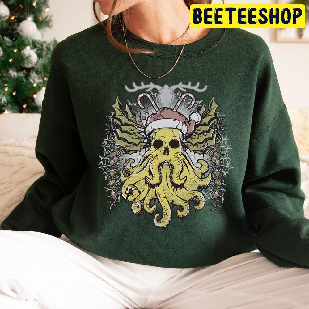 Merry Cthulhumas Christmas Trending Unisex Hoodie Merry Cthulhumas Christmas Trending Unisex Hoodie