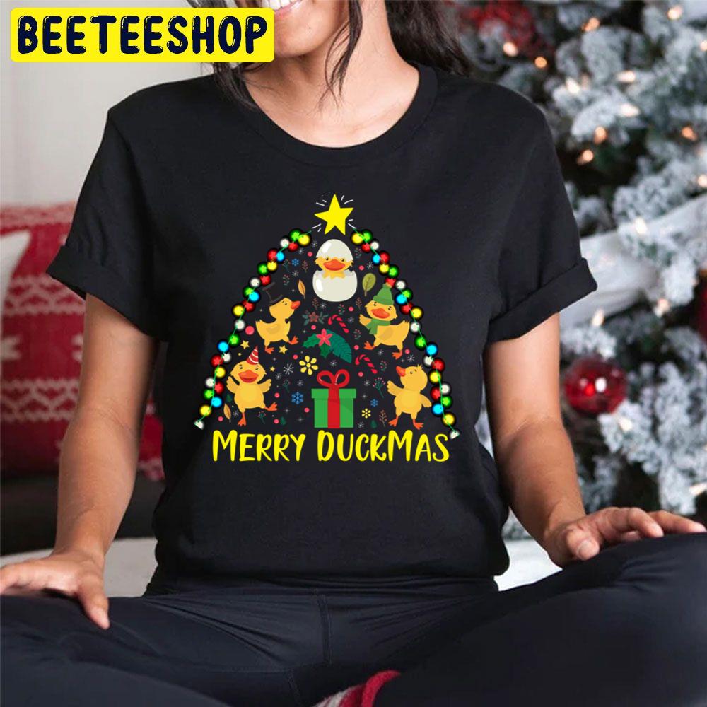 Merry Duckmas Christmas Tree Trending Unisex Hoodie Merry Duckmas Christmas Tree Trending Unisex Hoodie