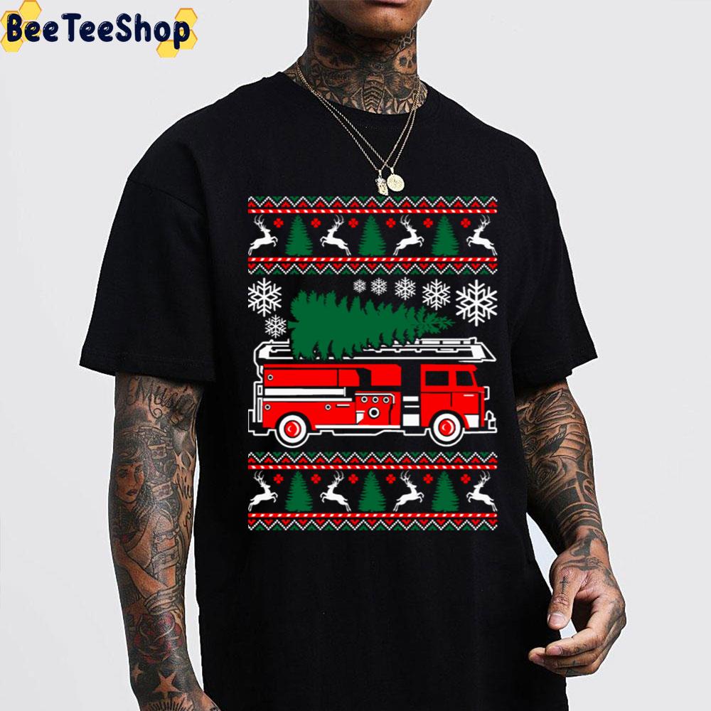 Merry Firefighter Knit Christmasi Trending Unisex Sweatshirt Merry Firefighter Knit Christmasi Trending Unisex Sweatshirt