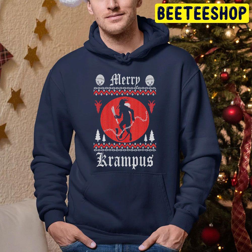 Merry Krampus Horror Christmas Evil Pajama Trending Unisex Hoodie Merry Krampus Horror Christmas Evil Pajama Trending Unisex Hoodie