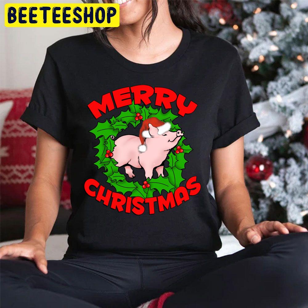 Merry Piggy Christmas Trending Unisex Hoodie Merry Piggy Christmas Trending Unisex Hoodie