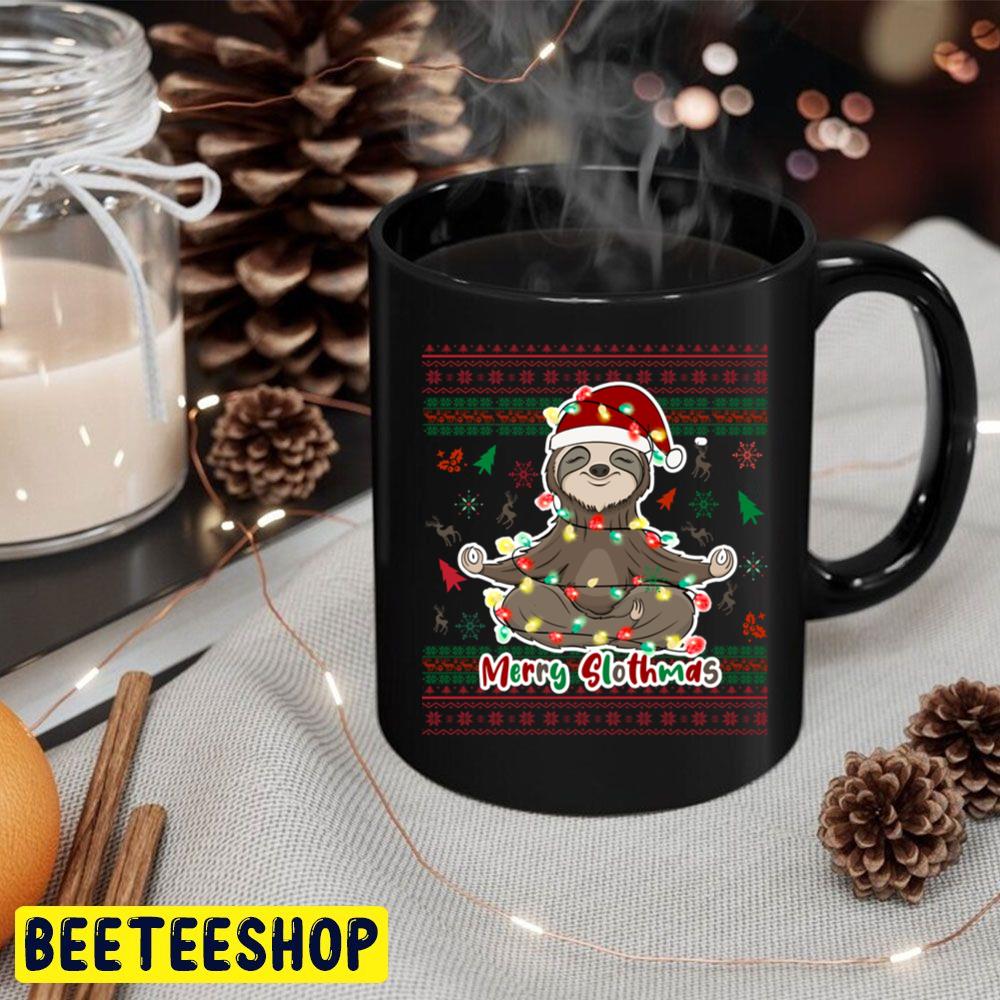 Merry Slothmas Knit Pattern Christmas Trending Unisex Hoodie Merry Slothmas Knit Pattern Christmas Trending Unisex Hoodie