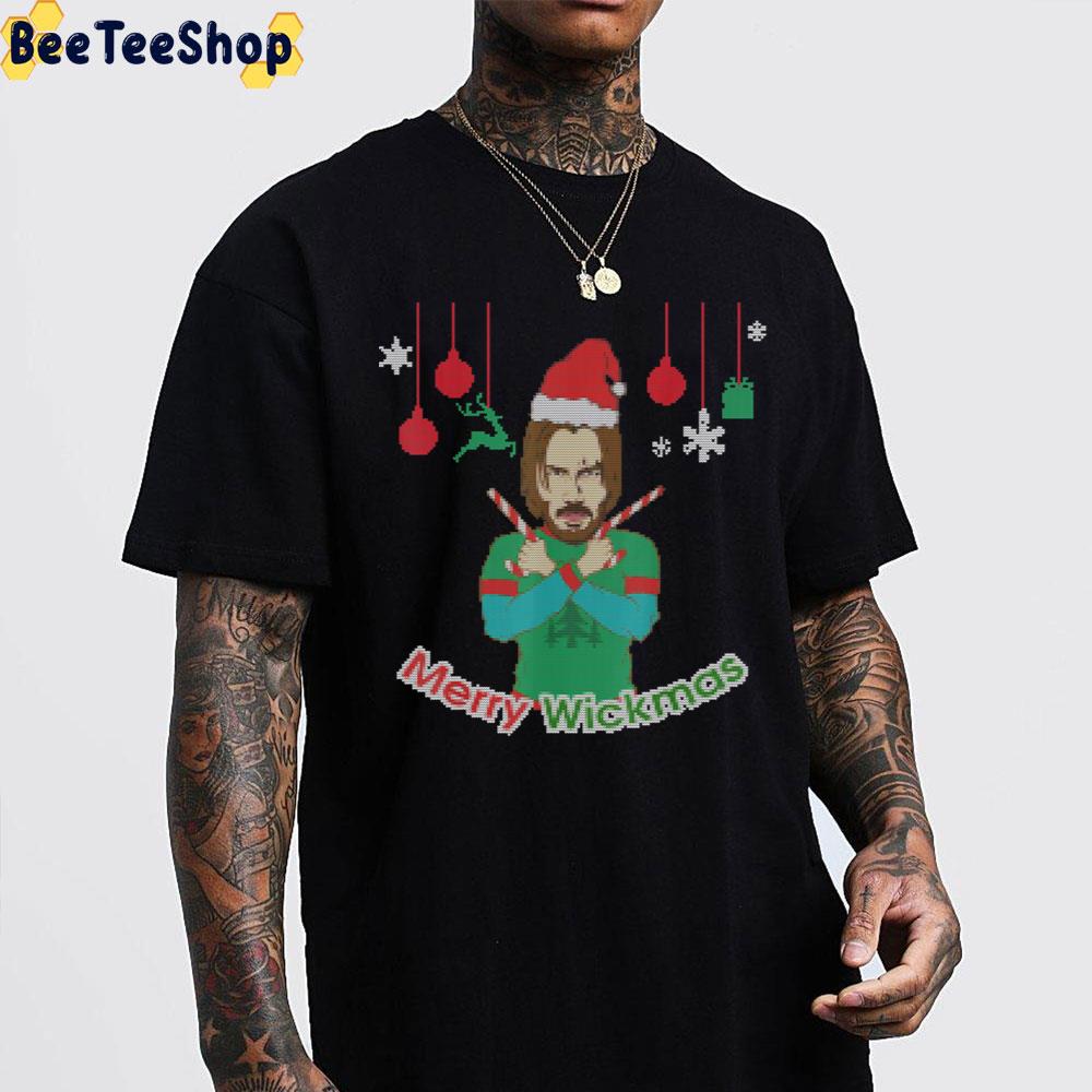 Merry Wickmas John Wick Present Christmas X-Mas Trending Unisex Sweatshirt Merry Wickmas John Wick Present Christmas X-Mas Trending Unisex Sweatshirt