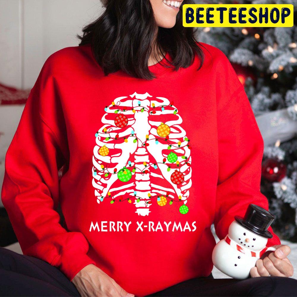 Merry X Raymas Christmas Skeleton Trending Unisex Hoodie Merry X Raymas Christmas Skeleton Trending Unisex Hoodie