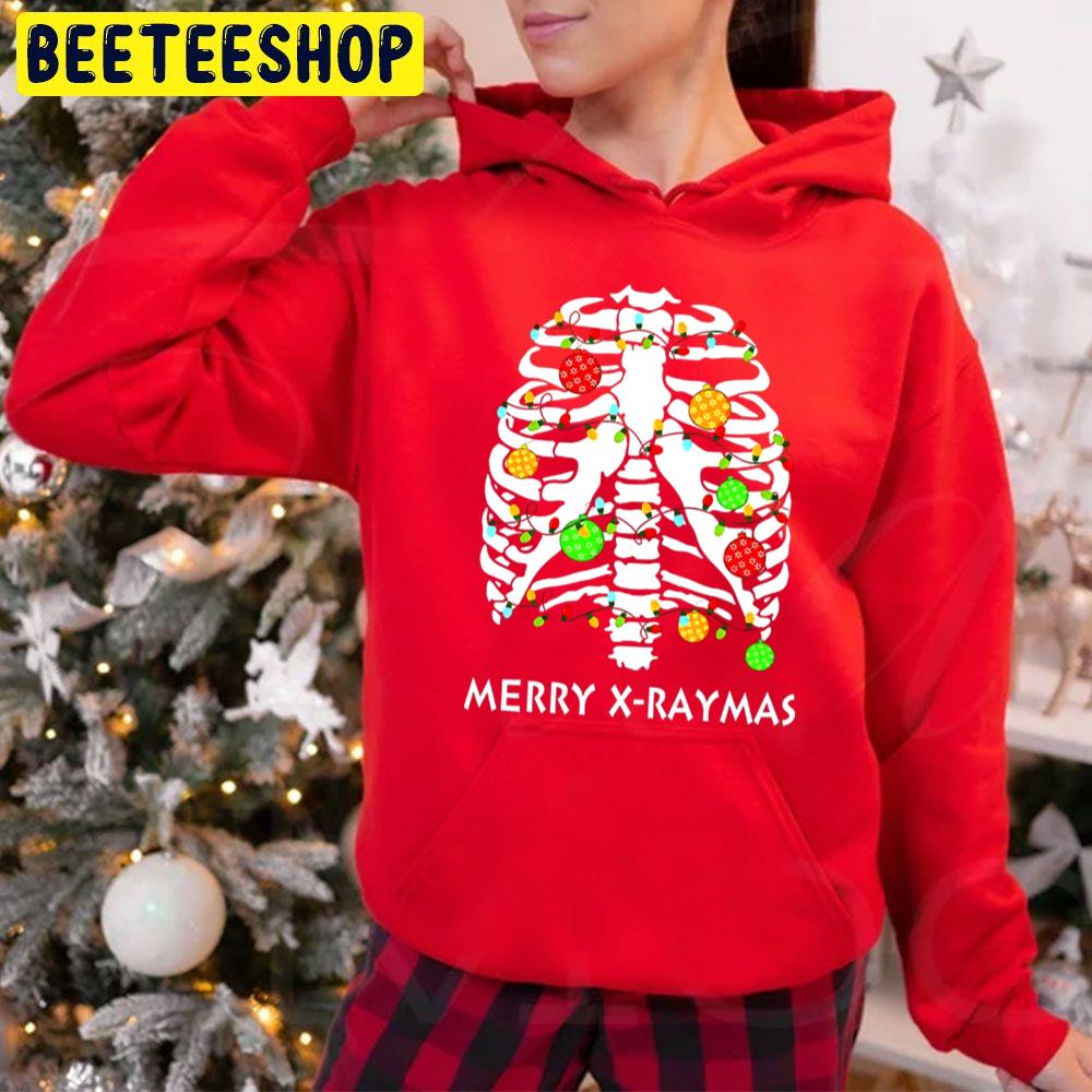 Merry X Raymas Christmas Skeleton Trending Unisex Hoodie Merry X Raymas Christmas Skeleton Trending Unisex Hoodie