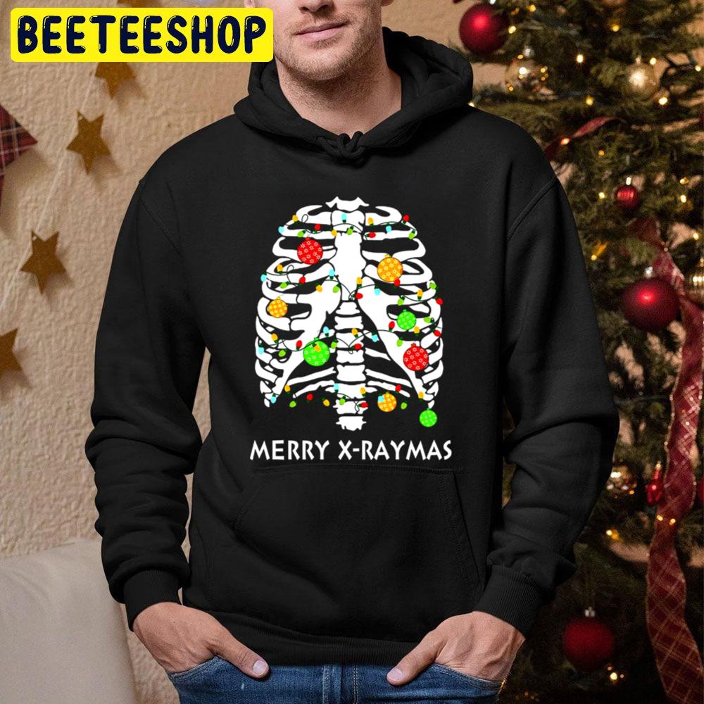 Merry X Raymas Christmas Skeleton Trending Unisex Hoodie Merry X Raymas Christmas Skeleton Trending Unisex Hoodie